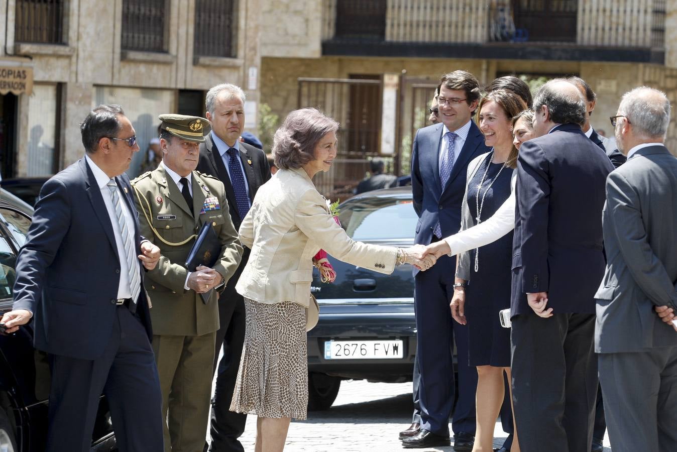 La reina Doña Sofía inaugura en Salamanca el III Simposio Internacional de Alzheimer (1/2)