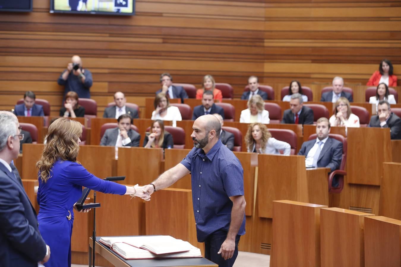 El procurador de Podemos Ricardo López Prieto.