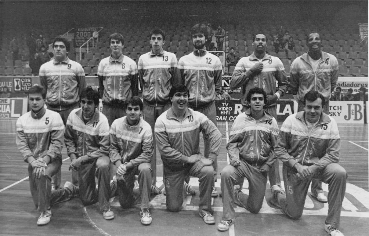 Plantilla del Fórum, temporada 1985/1986.