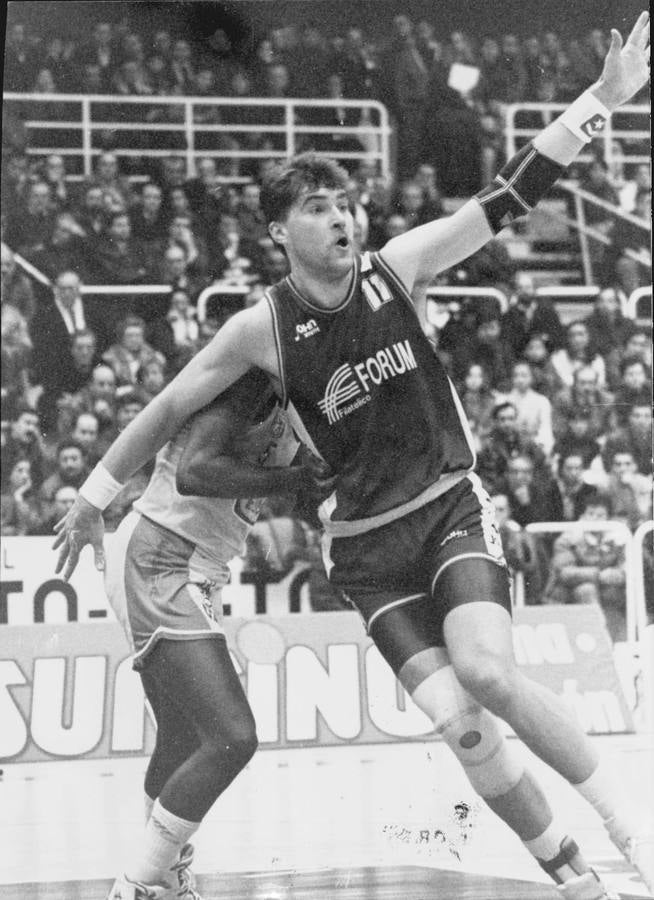 1992 Sabonis, uno de los grandes jugadores del Fórum Valladolid.