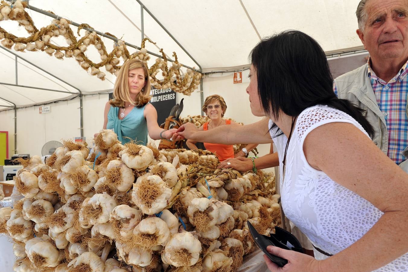 Feria del ajo y de la artesanía en Portillo