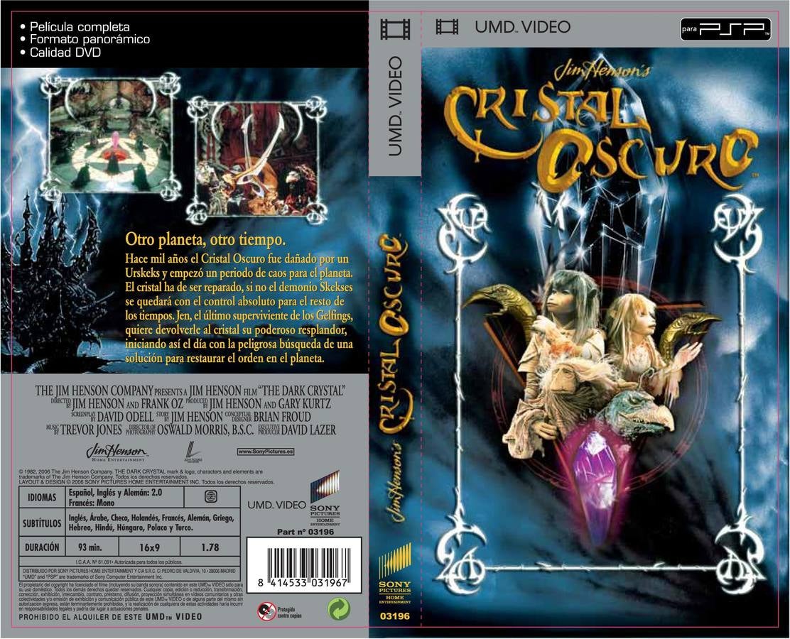 Jim Henson, creador de Los Teleñecos, dirigió en 1982 esta película de aventuras protagonizada por muñecos. Trevor Jones escribió la música de 'Cristal Oscuro'; diez años después compondría la de 'El último mohicano'.