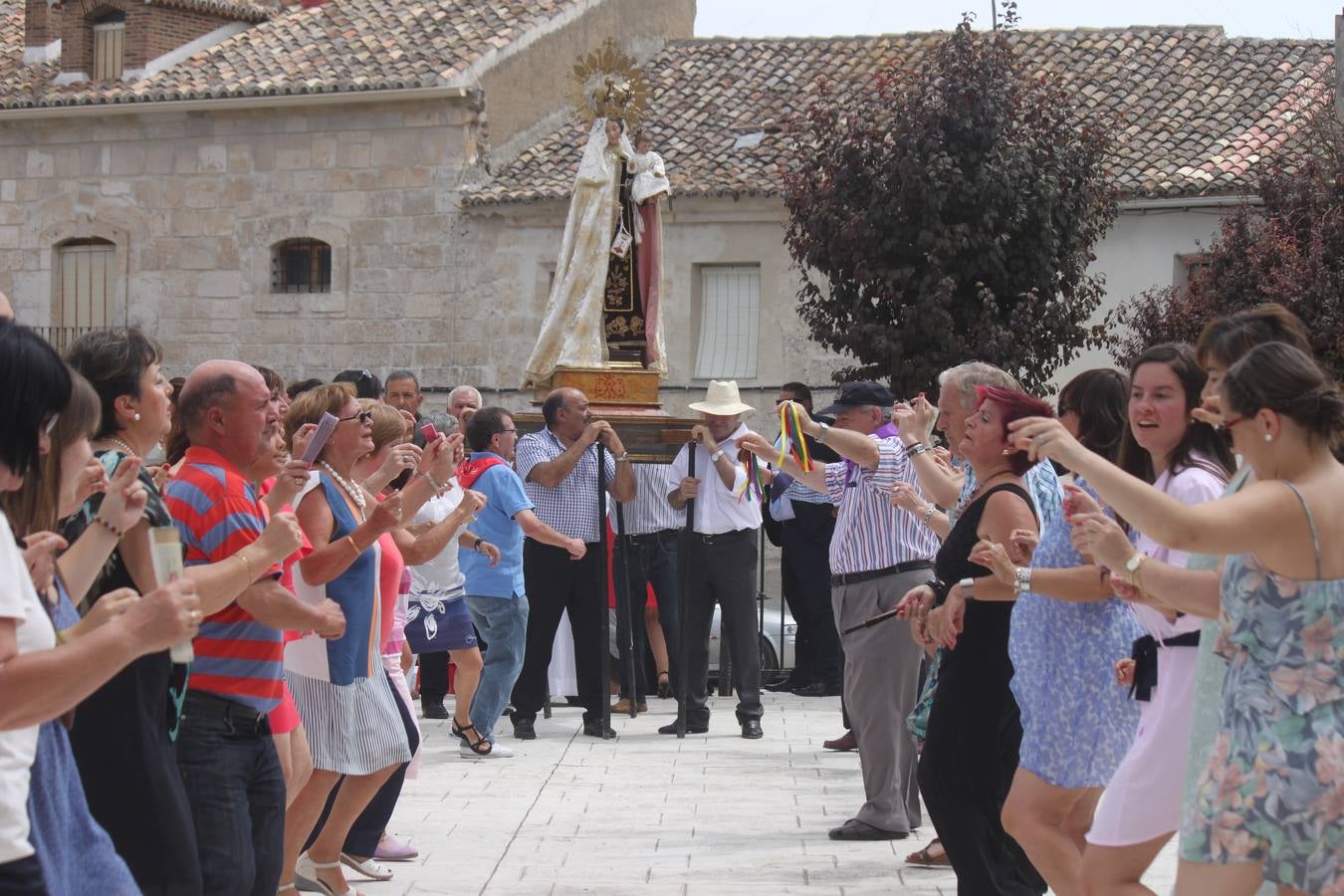 Celebración de la fiesta de la Virgen del Carmen en Cevico Navero