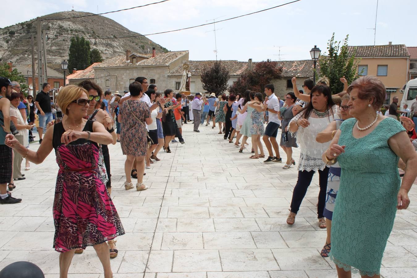 Celebración de la fiesta de la Virgen del Carmen en Cevico Navero