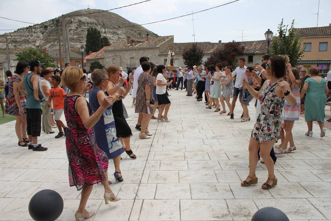 Celebración de la fiesta de la Virgen del Carmen en Cevico Navero