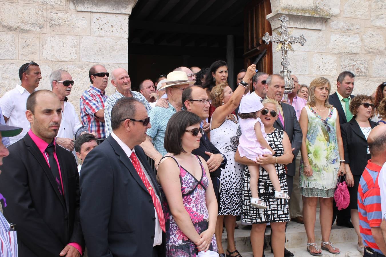 Celebración de la fiesta de la Virgen del Carmen en Cevico Navero