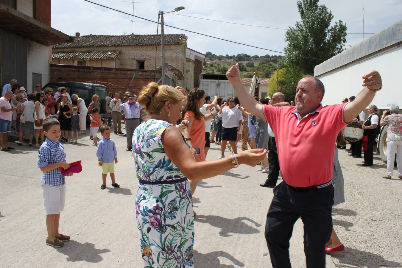 Celebración de la fiesta de la Virgen del Carmen en Cevico Navero