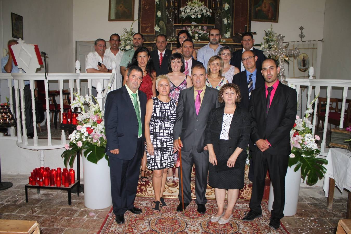 Celebración de la fiesta de la Virgen del Carmen en Cevico Navero