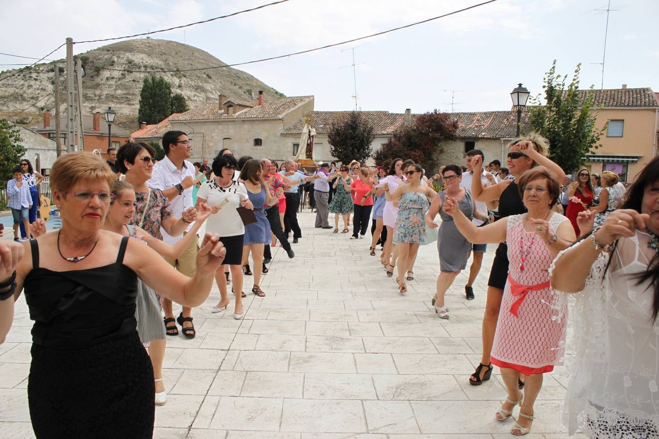 Celebración de la fiesta de la Virgen del Carmen en Cevico Navero
