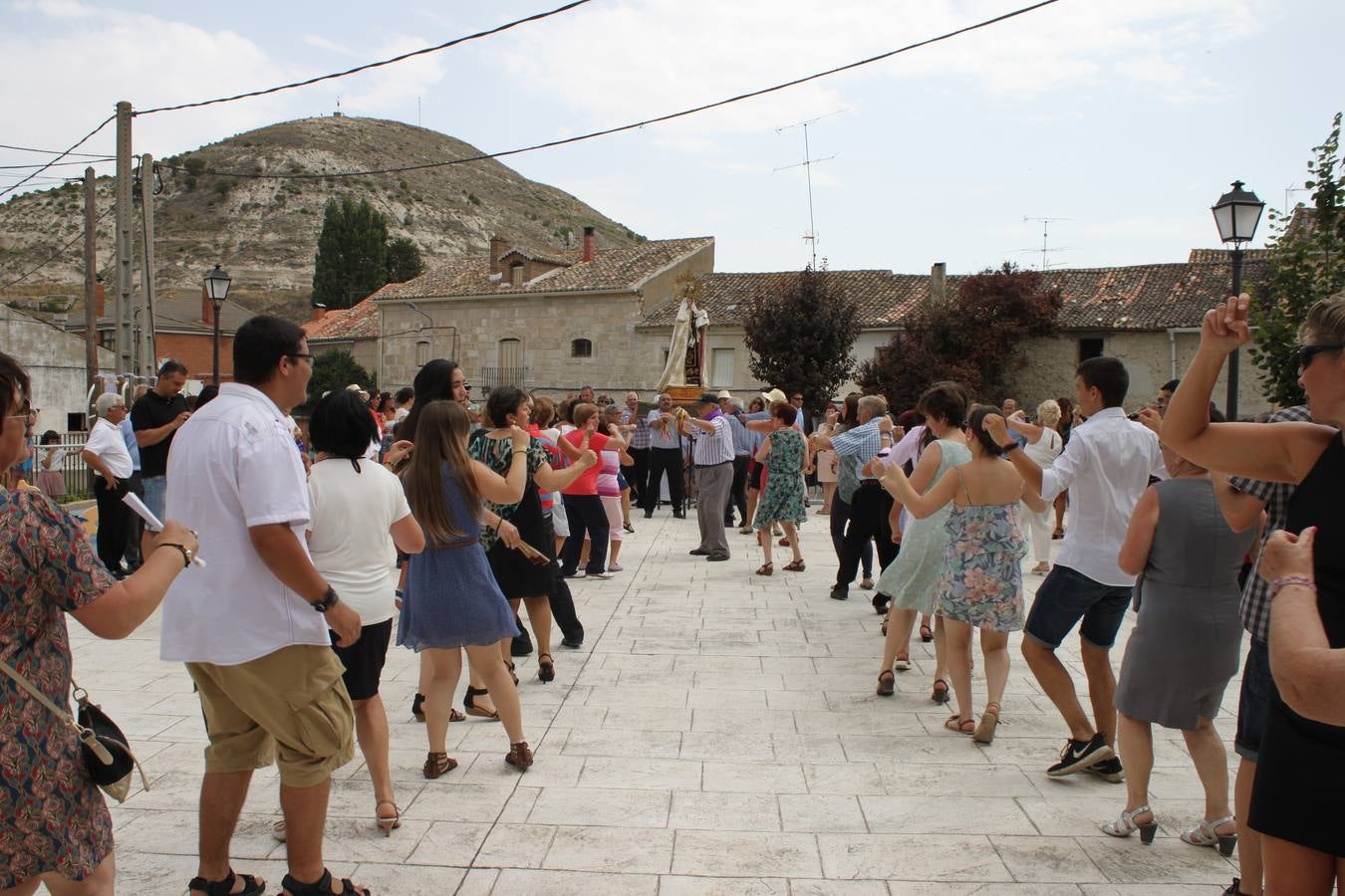Celebración de la fiesta de la Virgen del Carmen en Cevico Navero
