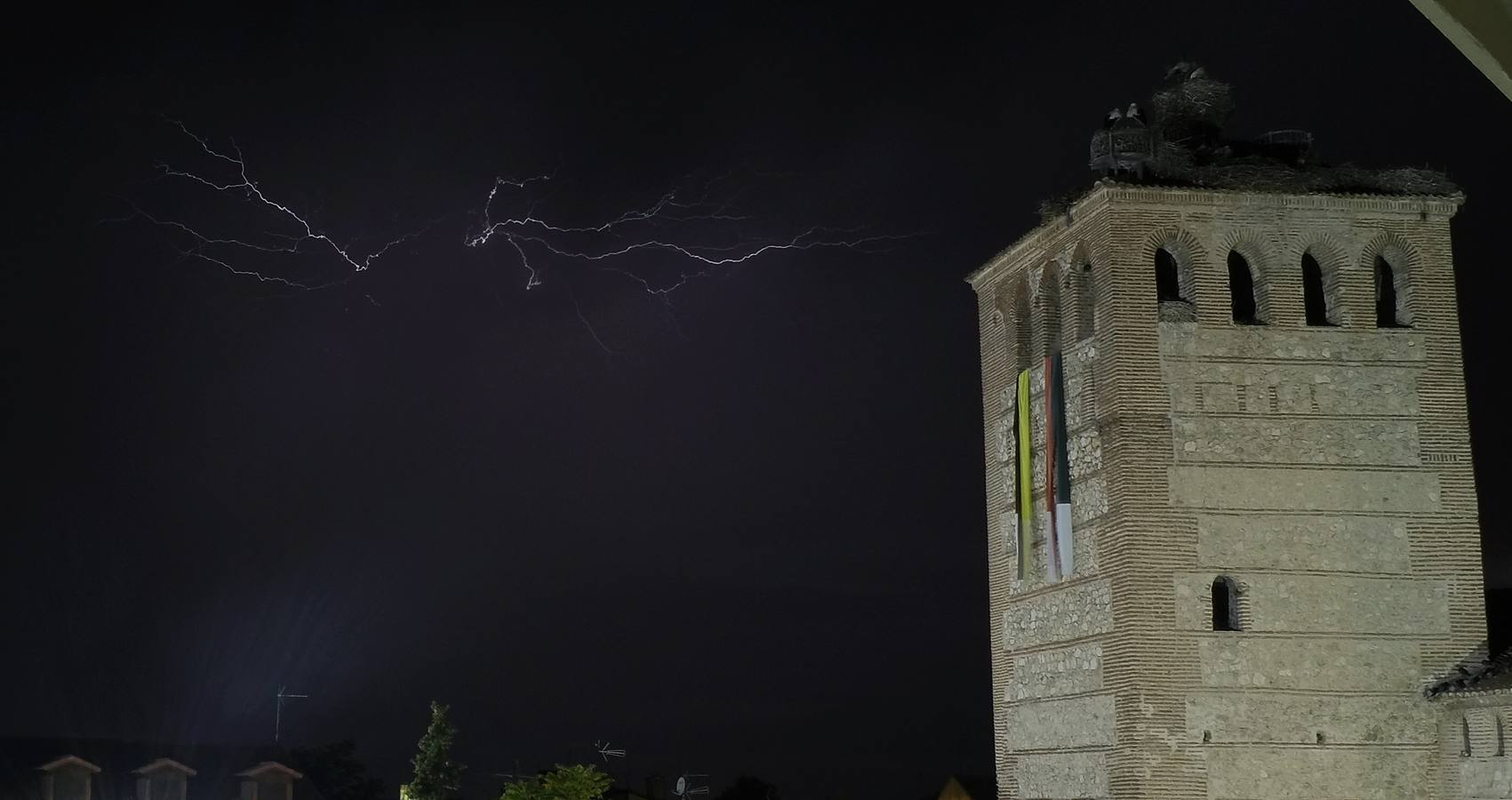 Tormenta eléctrica en Mojados (Valladolid)