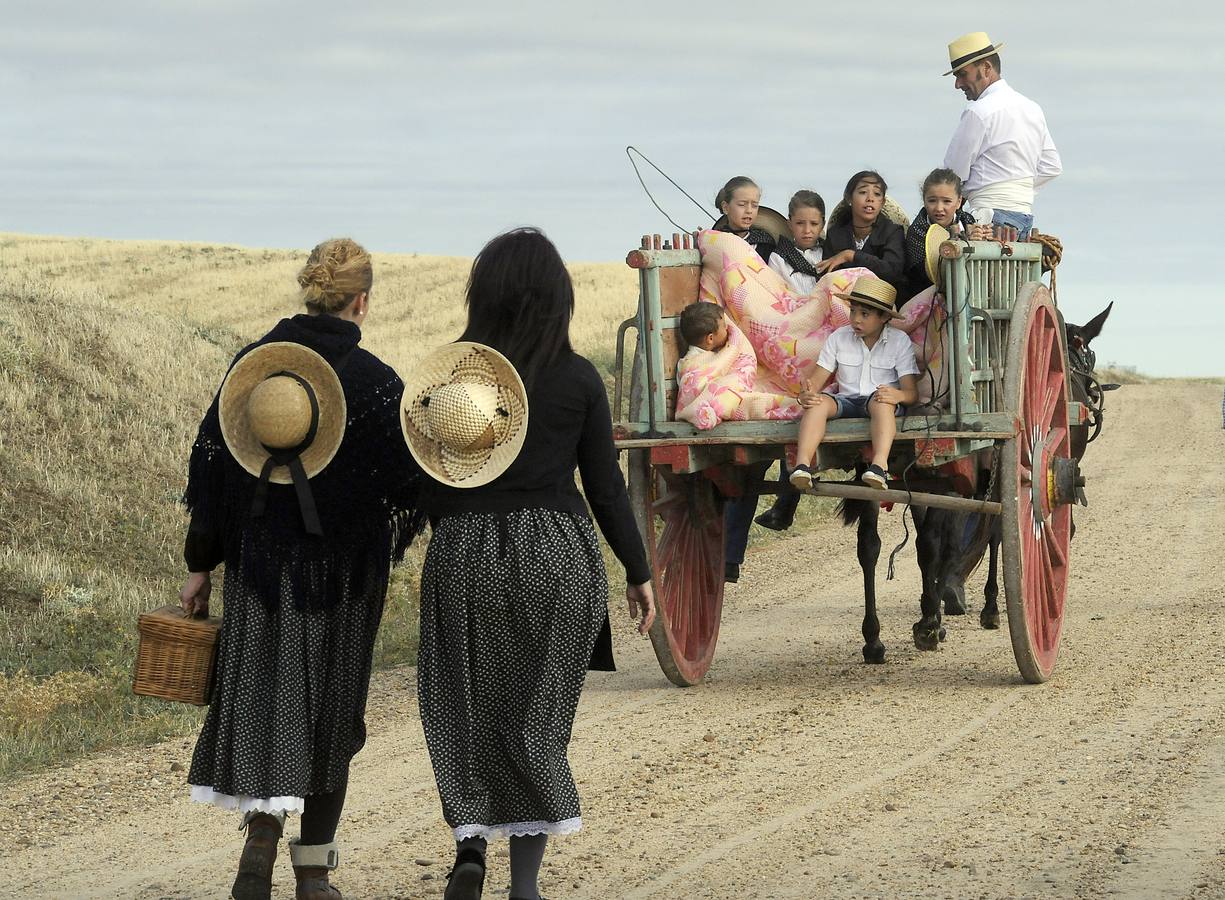 Nava del Rey recrea la siega a mano