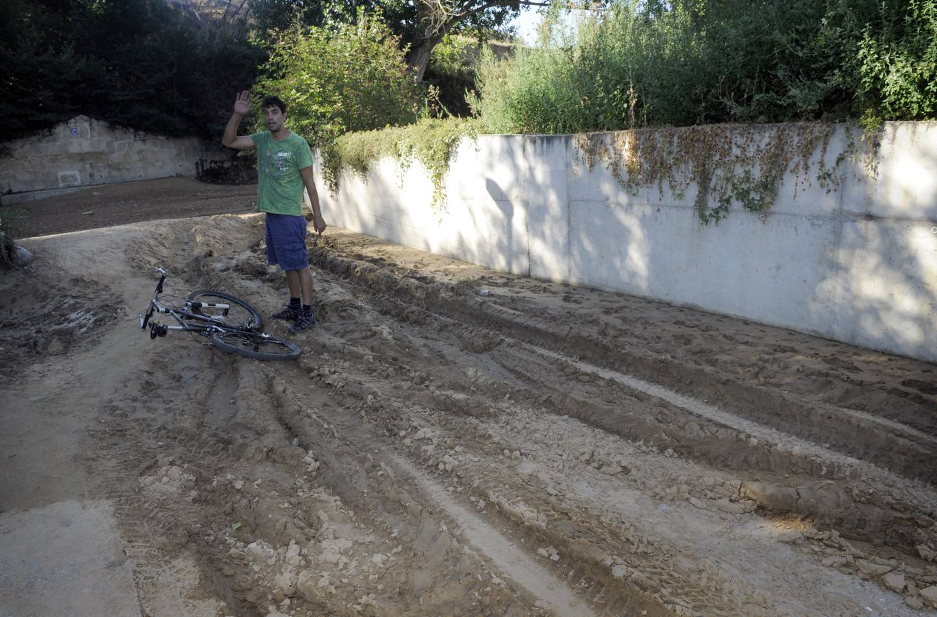 Daños ocasionados por el pedrisco en Castronuño (Valladolid)