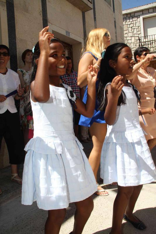 Procesión en honor a Santo Domingo de Guzmán en Campaspero