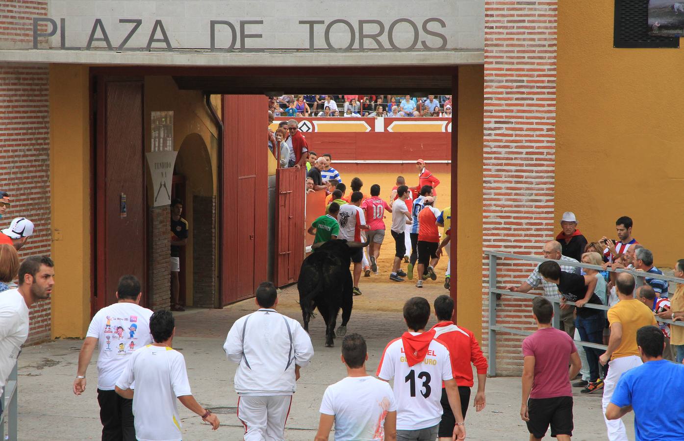 Segundo encierro de las fiestas de Cuéllar (Segovia)