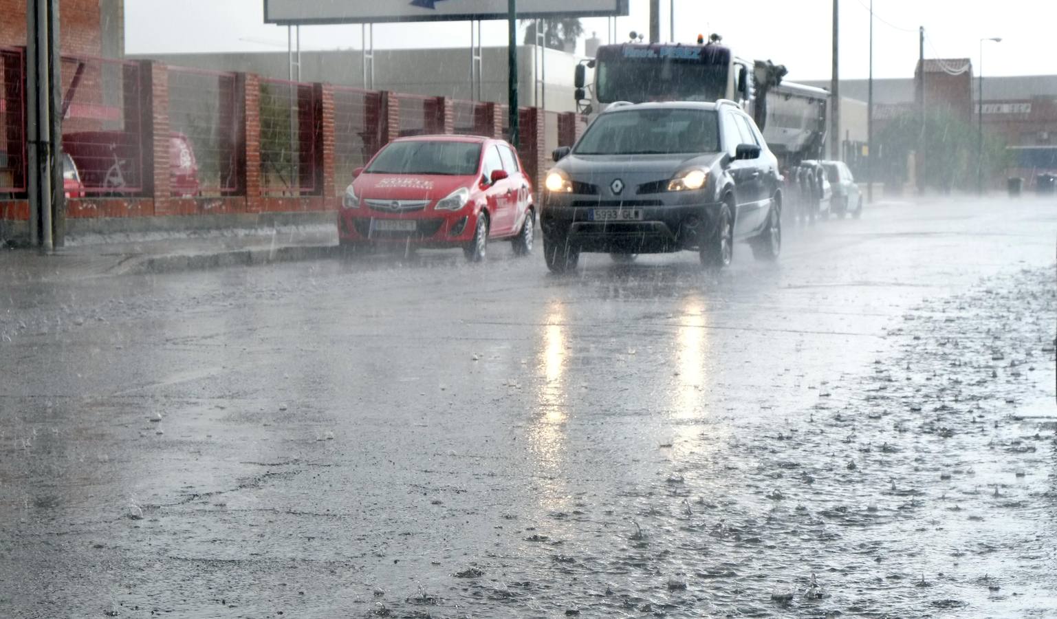 Intensa tormenta caída en Valladolid