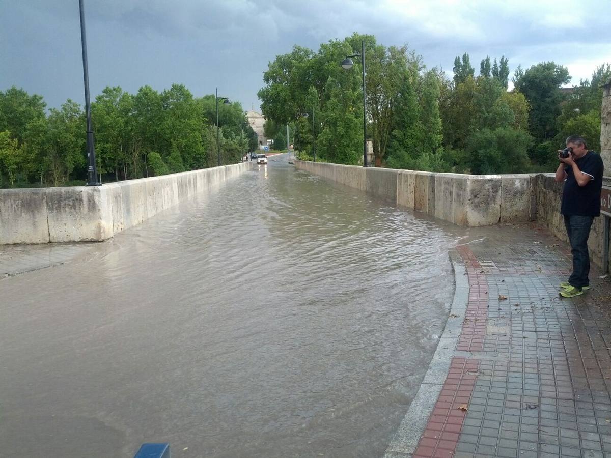 Intensa tormenta caída en Valladolid