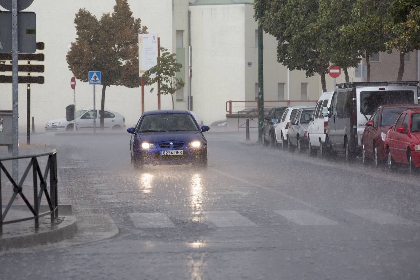 Intensa tormenta caída en Valladolid