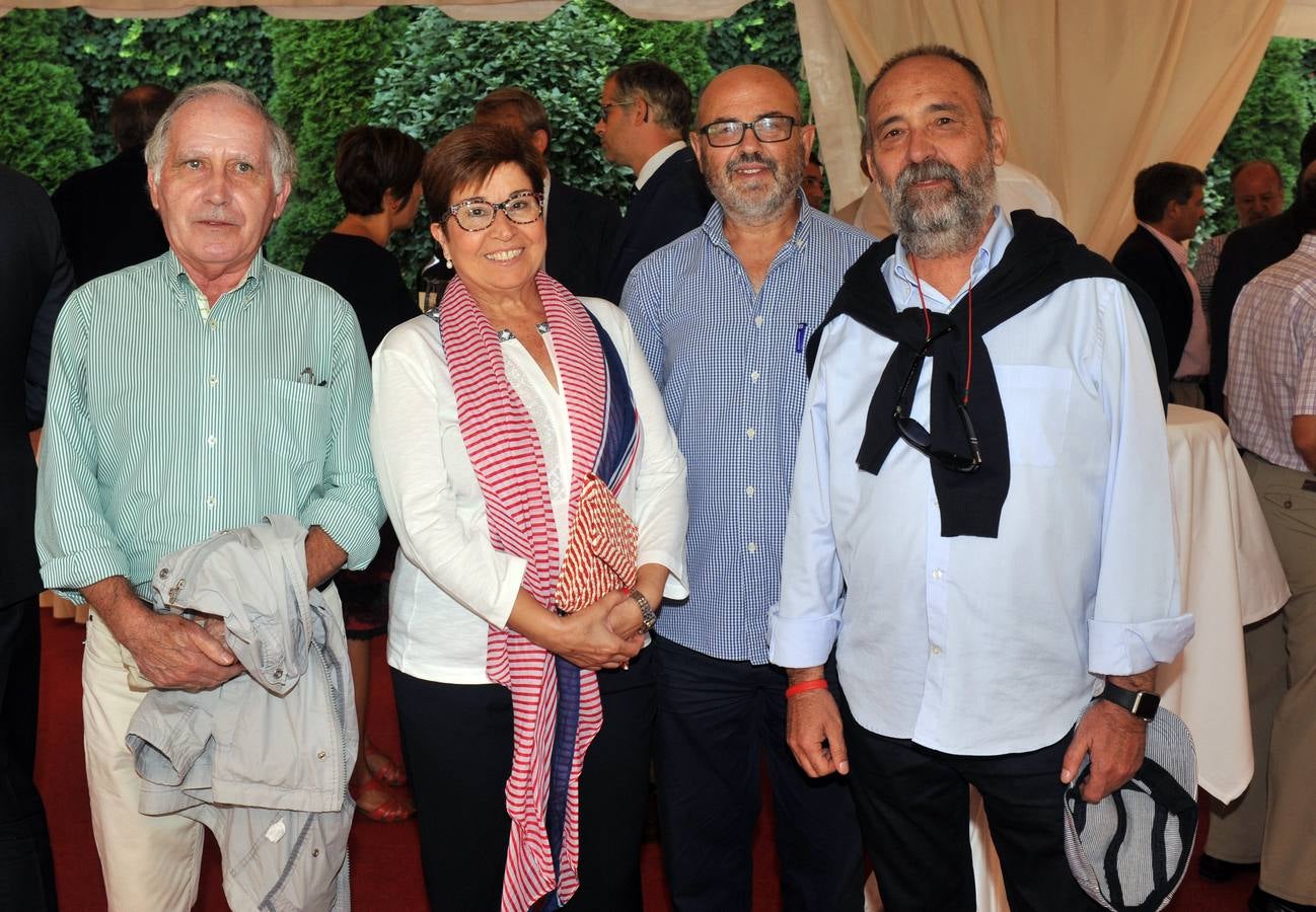 José Luis Alonso, María Blanco, Pedro Martínez y Emilio Bautista, de la Asocación de Trasplantados de Castilla y León.