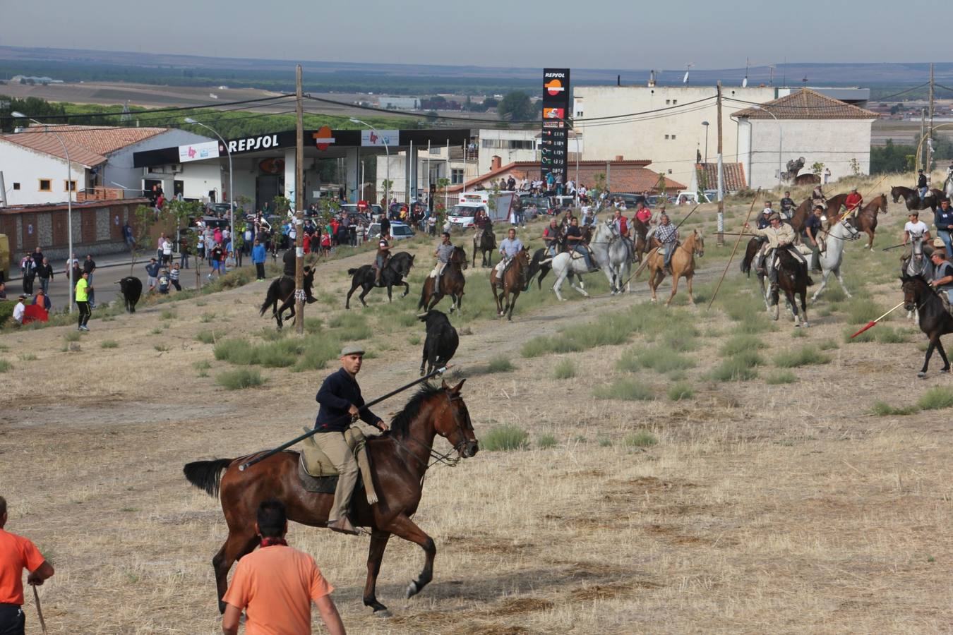 Primer encierro de las fiestas de Portillo (Valladolid)