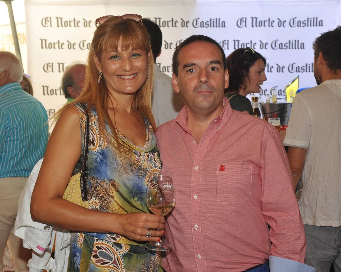 La profesora de la UVA Maribel Campos, con José María Díaz, jefe de Información de El Norte en Palencia.