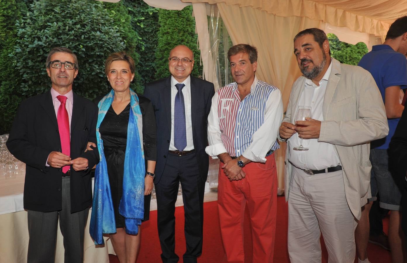 El subdirector de El Norte, José Ignacio Foces; la delegada del Gobierno en Castilla y León, María José Salgueiro; el subdelegado del Gobierno en Valladolid, Luis Antonio Gómez y el director general de El Norte, Ángel de las Heras.