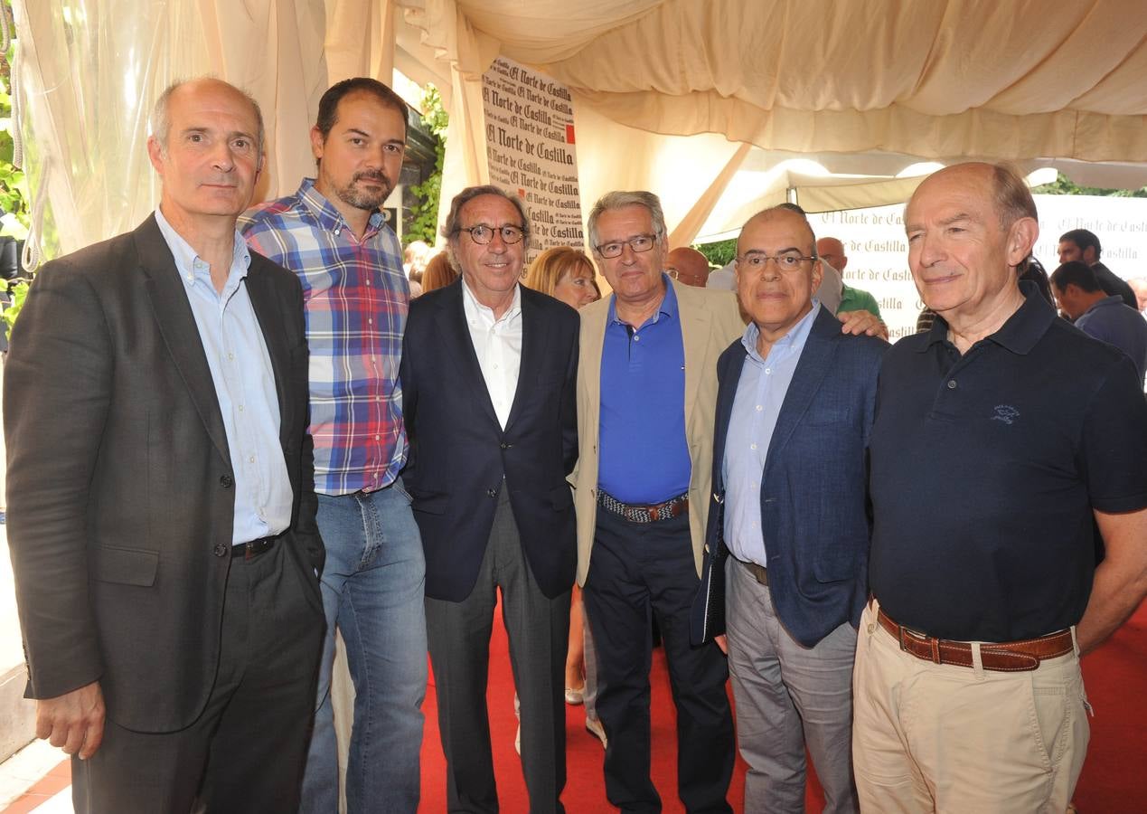 La directiva de Asociación Vallisoletana de Comercio (Avadeco). Luis del Hoyo, Alejandro García Pellitero, José Antonio Carbonero, Carlos Sigüenza, Francisco González y Valentín Cantalapiedra.
