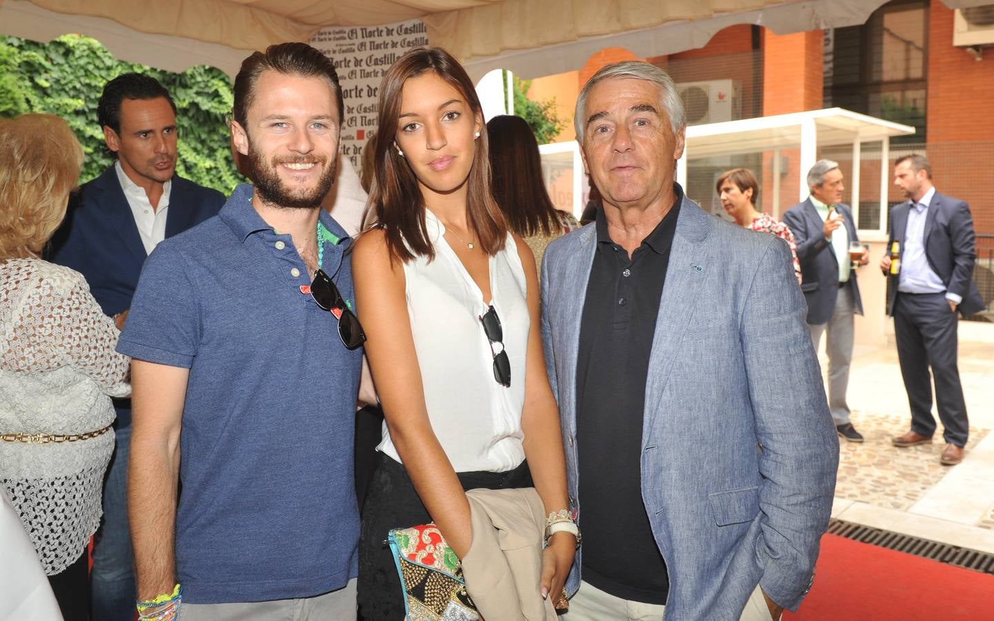 Jason Heras, Lara Martín y el empresario cinematográfico Paco Heras.