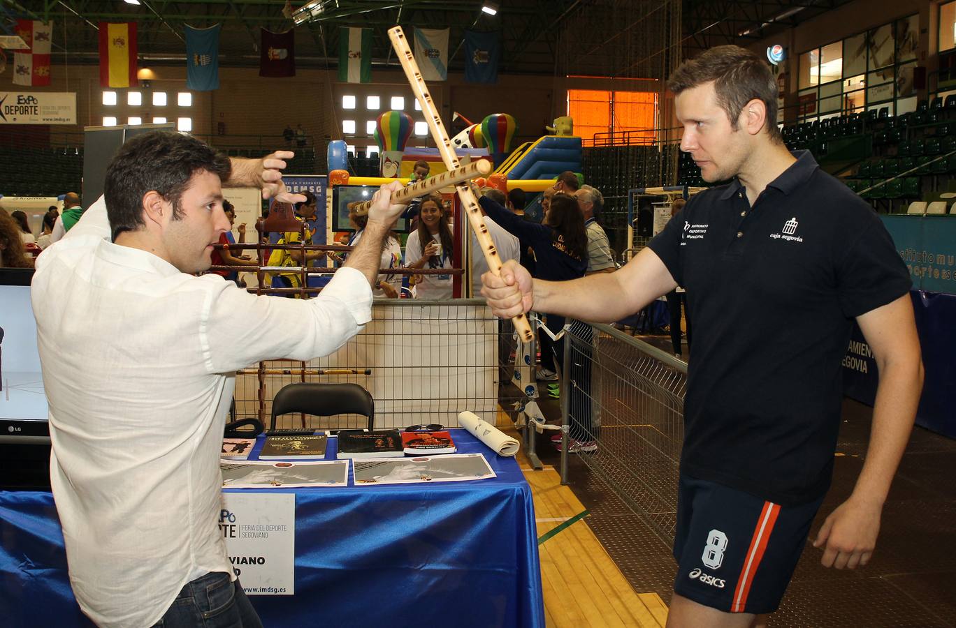 Feria Expodeporte en el Pabellón Pedro Delgado de Segovia