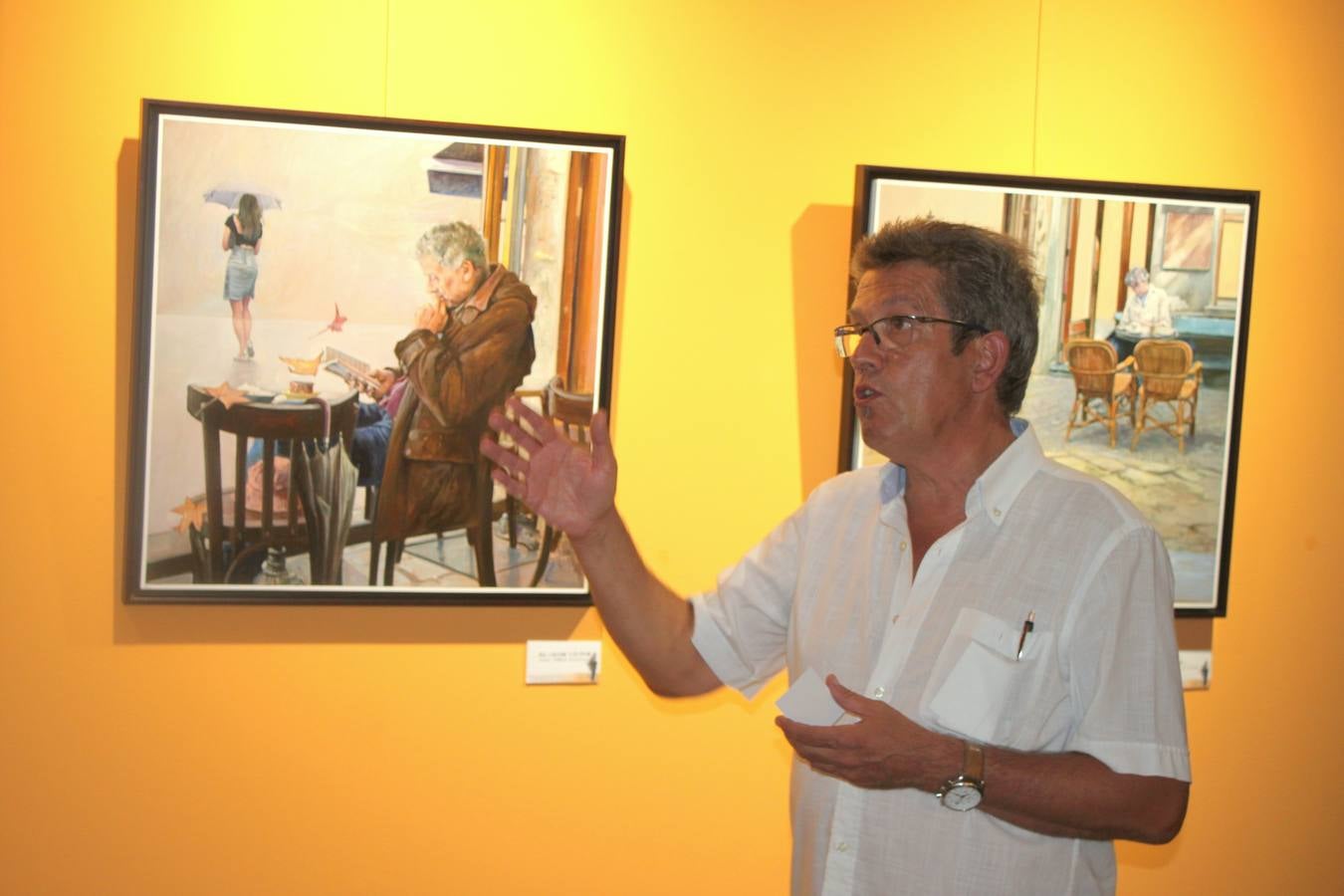 El pintor Antonio Varas expone su obra en el Museo del Cerrato Castellano de Baltanás (Palencia)