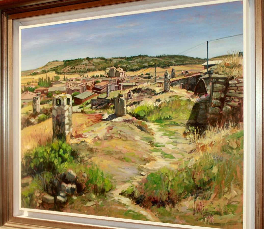 El pintor Antonio Varas expone su obra en el Museo del Cerrato Castellano de Baltanás (Palencia)