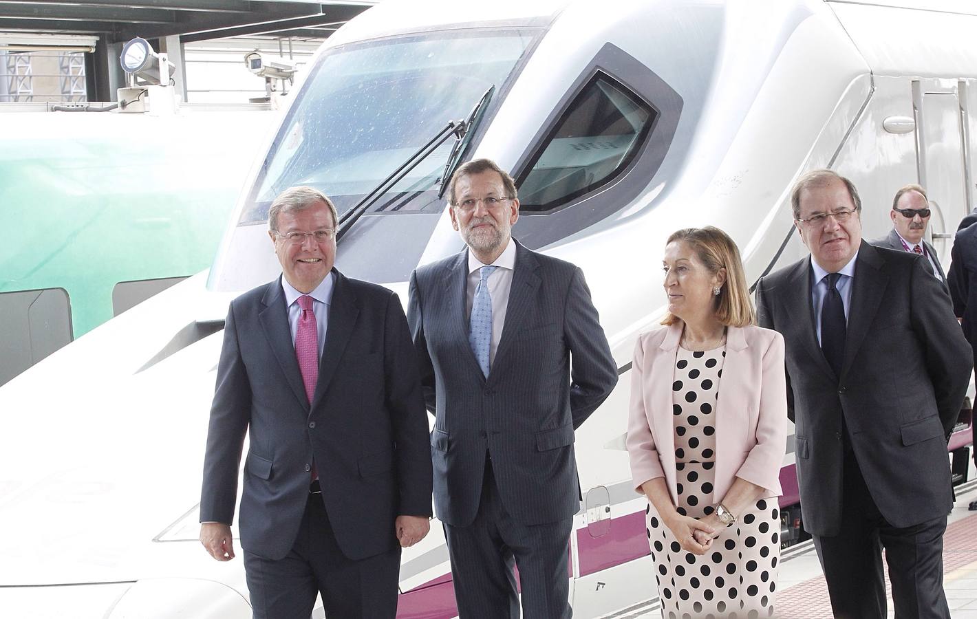 Antonio Silván, Mariano Rajoy, Ana Pastor y Juan Vicente Herrera.