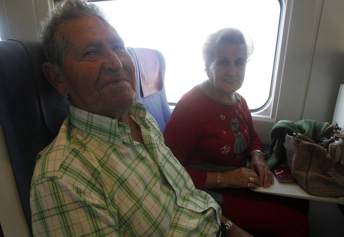 Primer viaje comercial del Ave León-Madrid