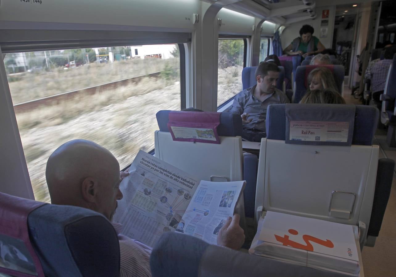 Primer viaje comercial del Ave León-Madrid
