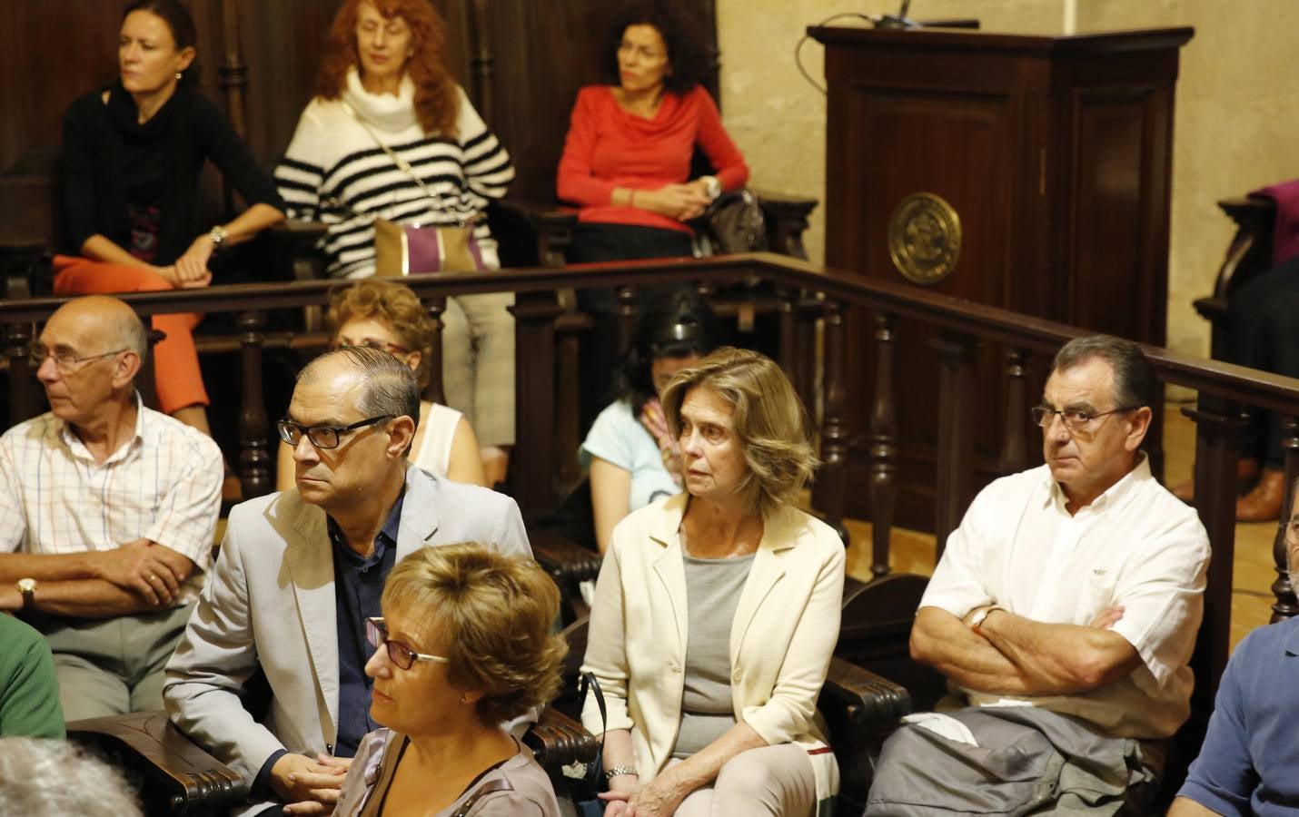 Recital poético de Carlos Aganzo en el Aula Triste del Palacio Santa Cruz de Valladolid