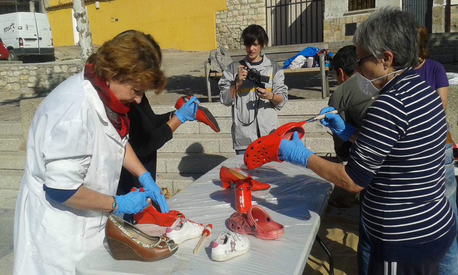 Taller de zapatos rojos en Mucientes (Valladolid)