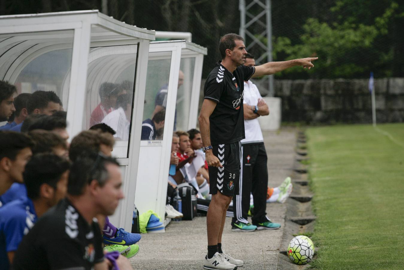 29.07.15 Partido de pretemporada entre el Real Valladolid y el Celta de Vigo B, en Mondariz (Pontevedra). El encuentro terminó con victoria de los vallisoletanos por tres a cero.