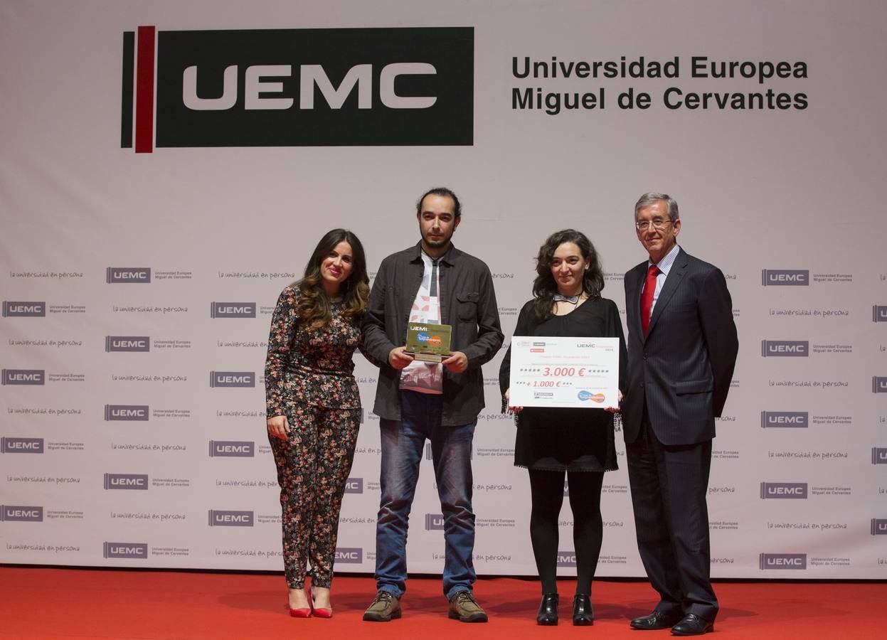 Entrega de premios del concurso UEMC Emprende