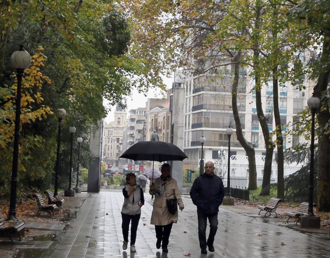 Jornada de lluvia en Valladolid