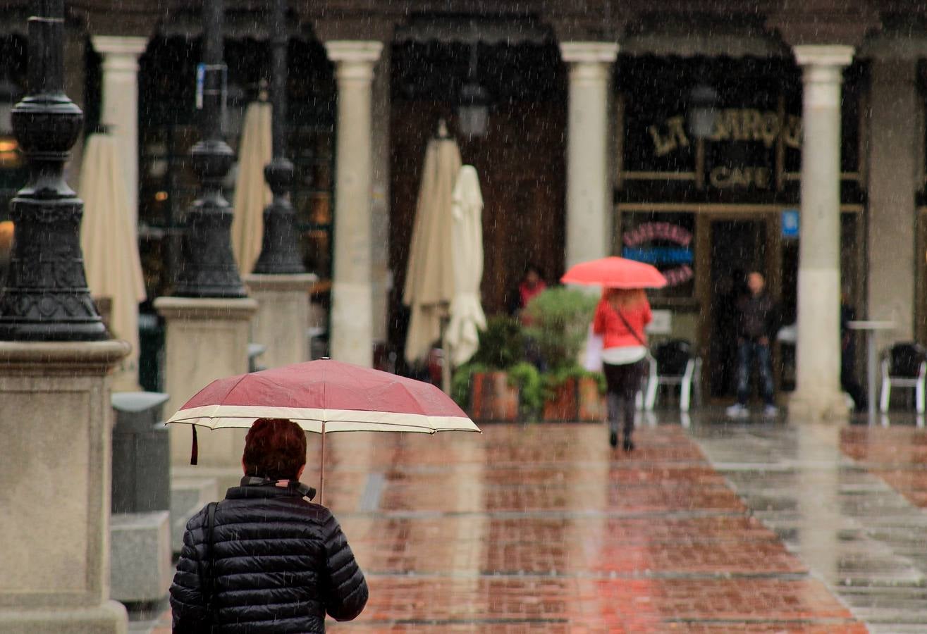 Jornada de lluvia en Valladolid