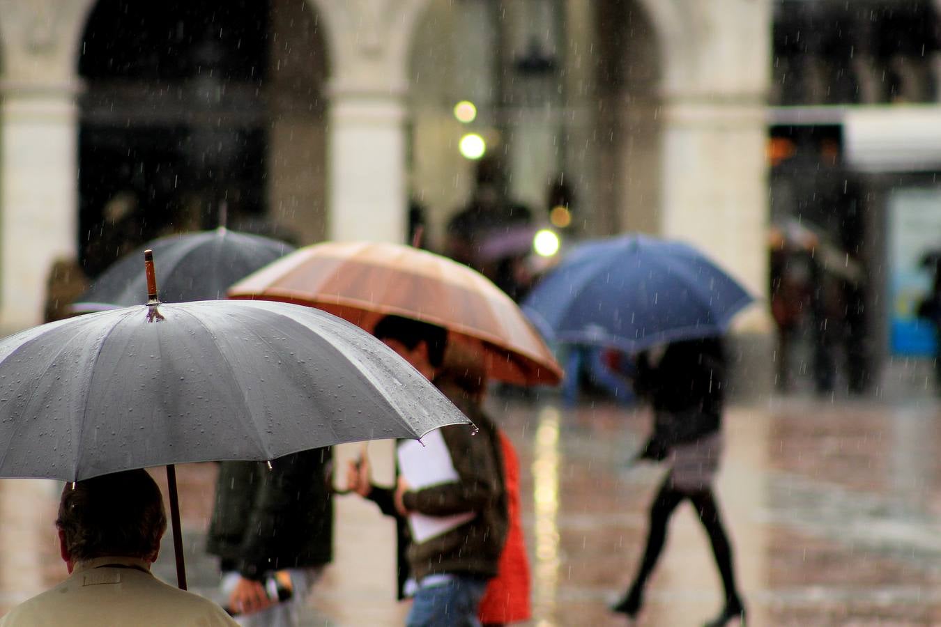 Jornada de lluvia en Valladolid