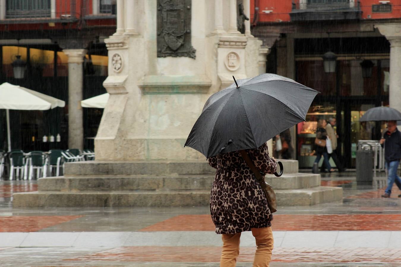 Jornada de lluvia en Valladolid