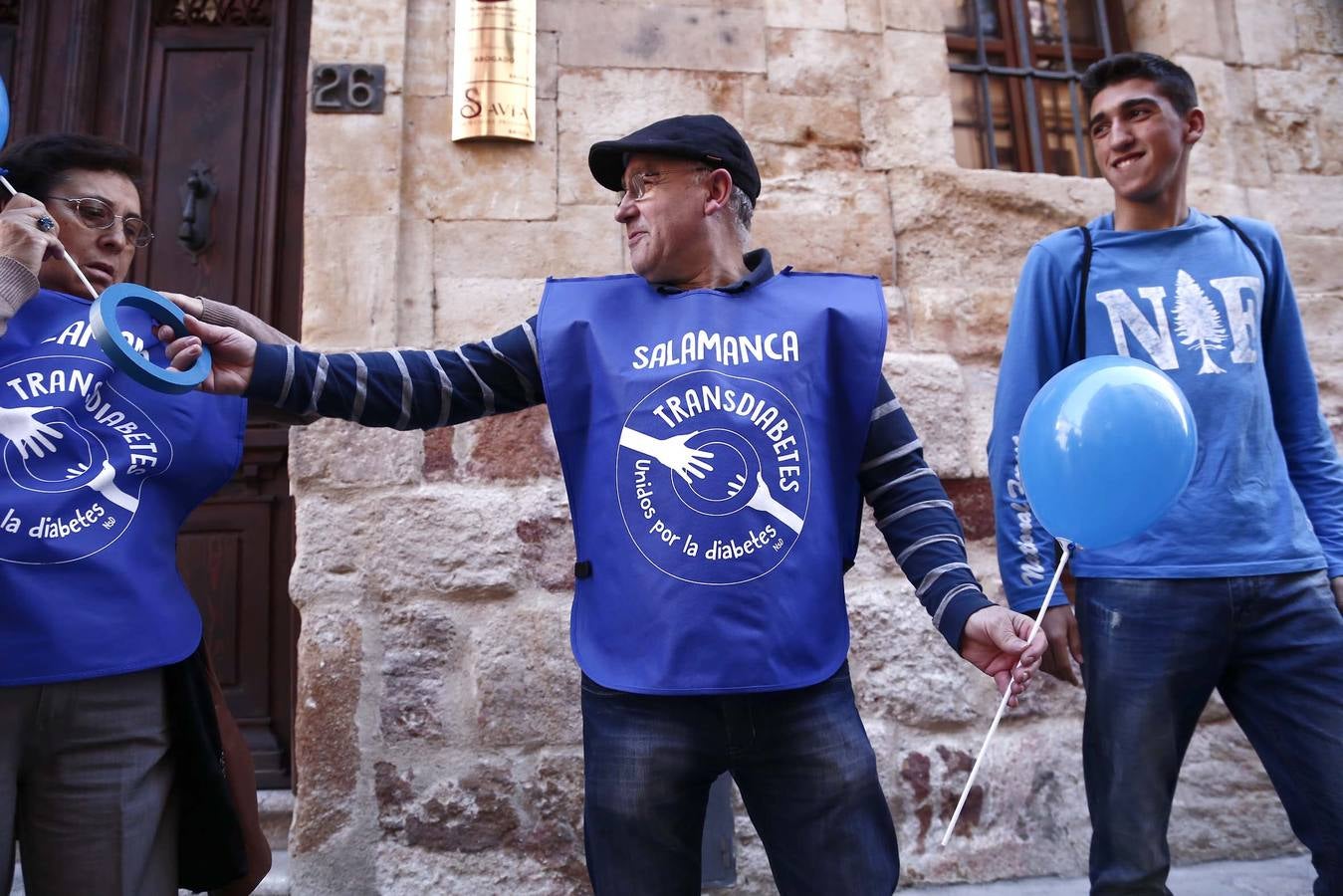 Cadena humana en Salamanca por la lucha contra la diabetes