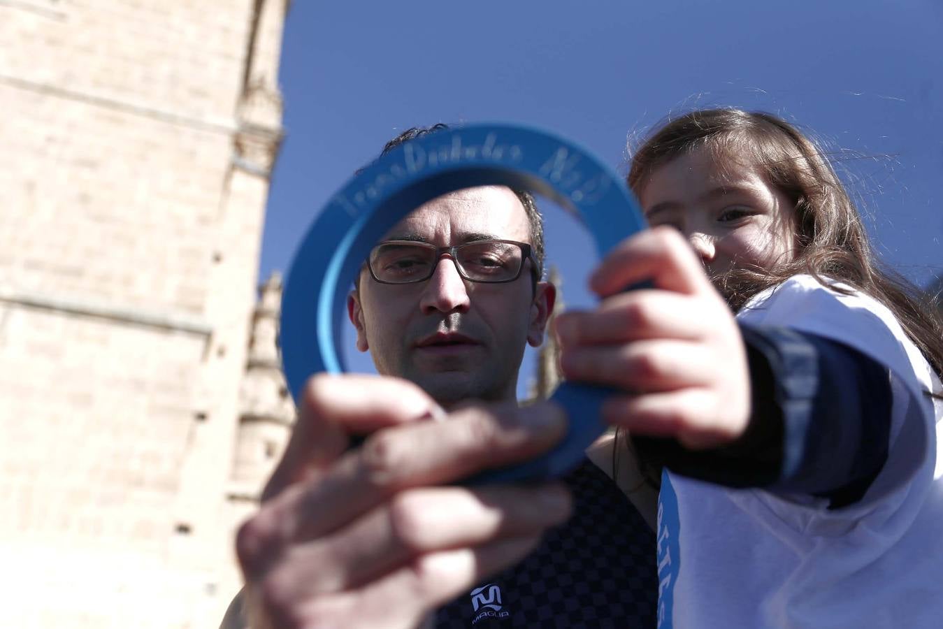 Cadena humana en Salamanca por la lucha contra la diabetes