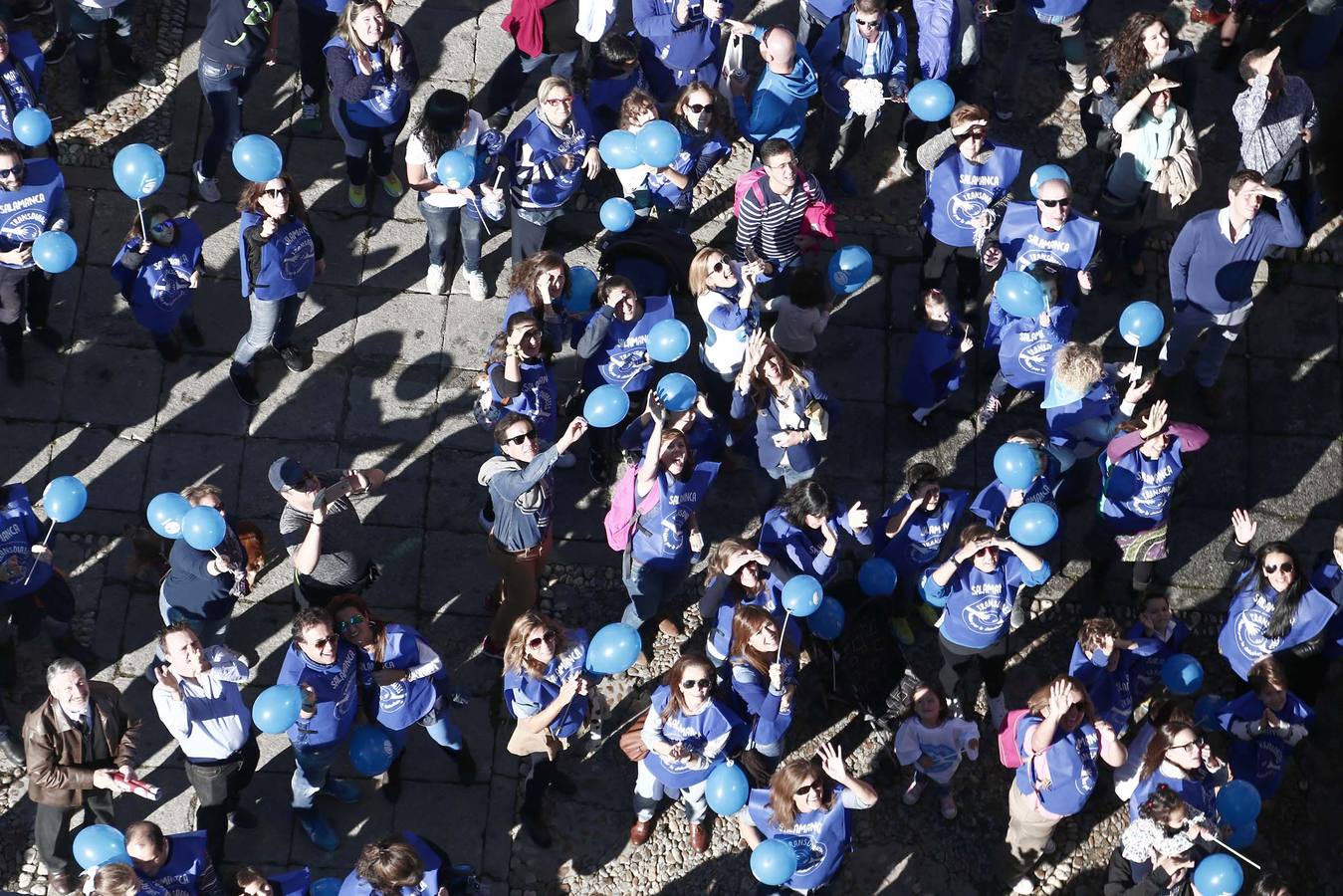Cadena humana en Salamanca por la lucha contra la diabetes