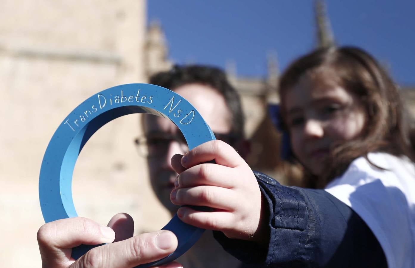 Cadena humana en Salamanca por la lucha contra la diabetes