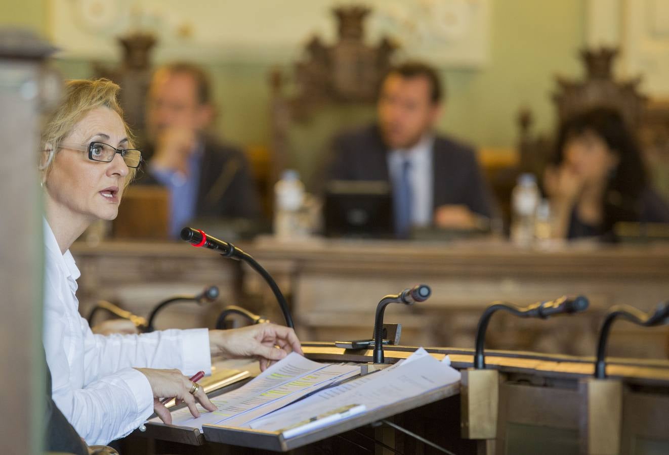 Pleno en el Ayuntamiento de Valladolid