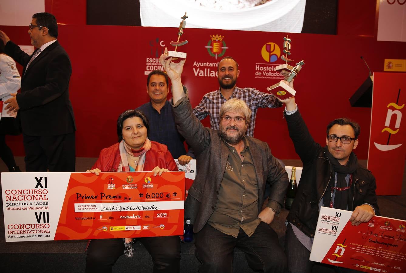 Entrega de premios del XI Concurso Nacional de Pinchos de Valladolid