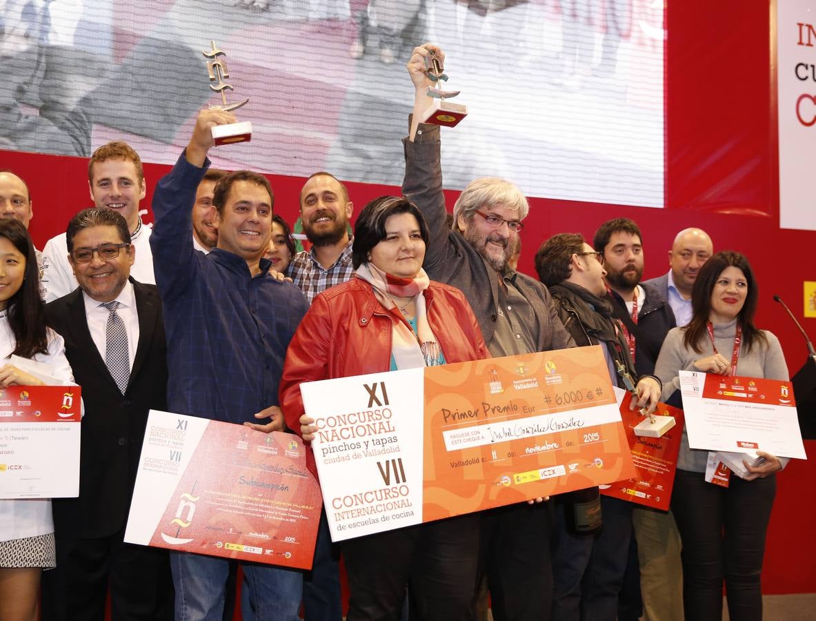 Entrega de premios del XI Concurso Nacional de Pinchos de Valladolid