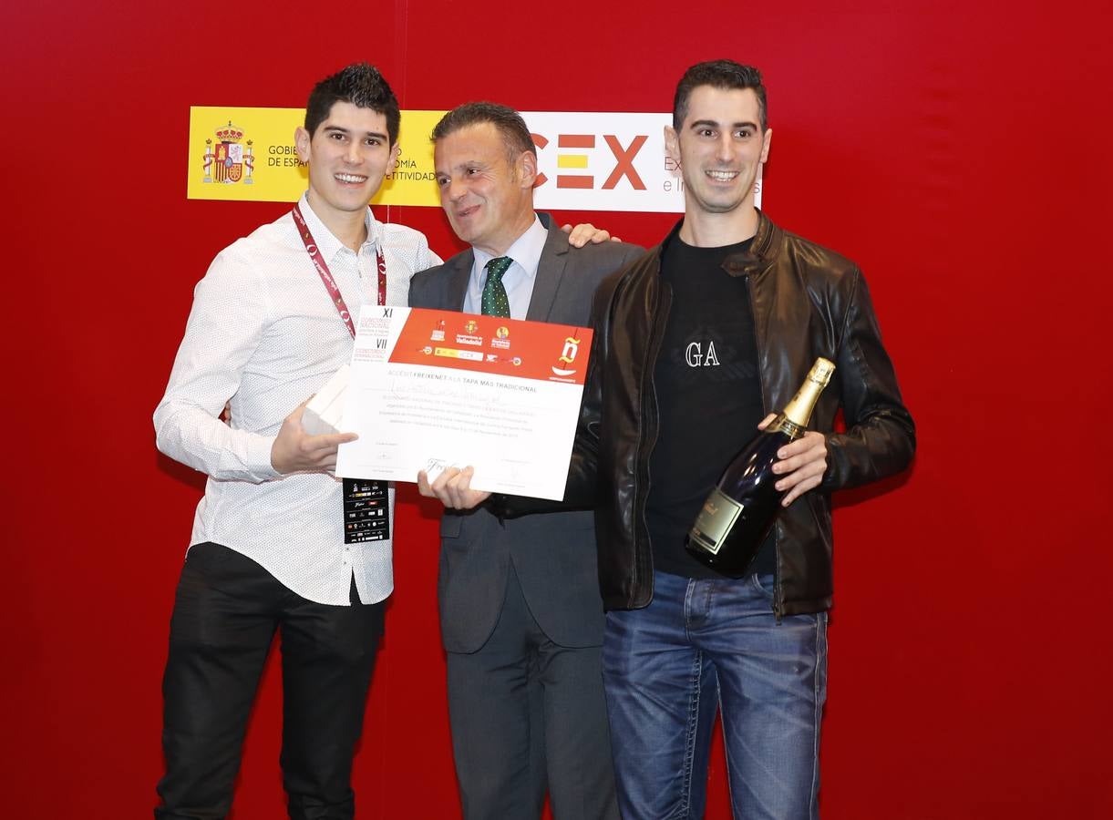 Entrega de premios del XI Concurso Nacional de Pinchos de Valladolid